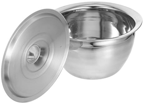 Cabilock Cuenco De Acero Inoxidable Tazón Para Hornear Tapa Para Almacenar Aceite