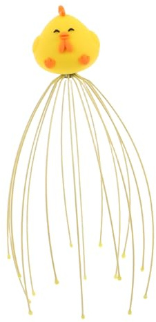 Kopfhautmassagegeräte mit 16 Krallen aus Pvc und Stahl | Kopf und Nacken, Krallen für Kopfhaut, Handliches Kopfhautmassagegerät