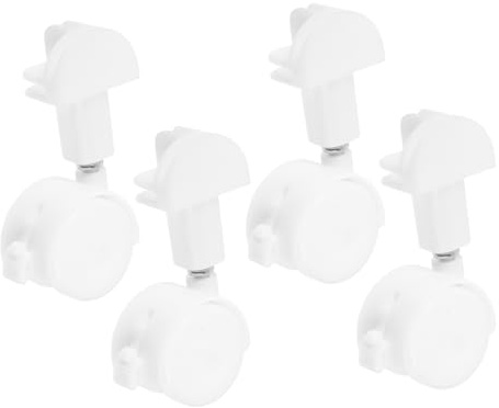 Housoutil 4pcs Pet Cage Casters Twin Wheels Brake Heavy Duty Castors for Office Supplies