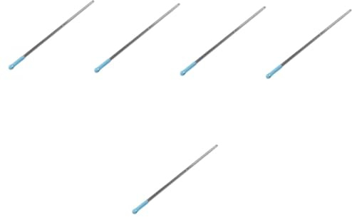 BAZEITFLOW 5 Stück Besenstiel Durchmesser Robuster Metallgriff Besenstiel Ersatzstange Langlebig Leicht zu Montieren Passend für Gängige Besenköpfe Zufällige Farbe