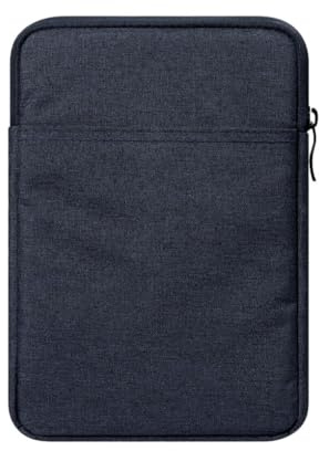 Zanthicia Borsa protettiva leggera e portatile per e-reader realizzata con custodia protettiva in tessuto per custodia per e-book, blu scuro