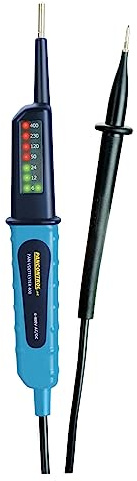 Unitec Spannungsprüfer 2P 6-400V, 1 Stück, gelb, 46025