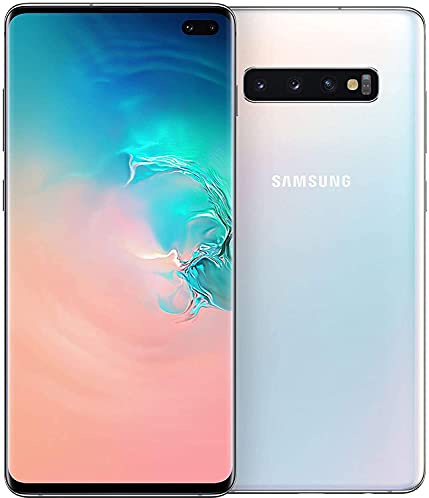 Samsung Galaxy S10+ Dual SIM, 128 GB interner Speicher, 8 GB RAM, prism white, [Standard] Britische Version
