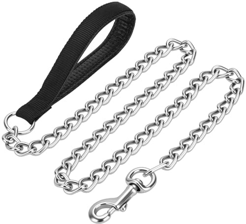 PETTOM Hundeleine Stark Metall Kettenleine (0.2cm*180cm)