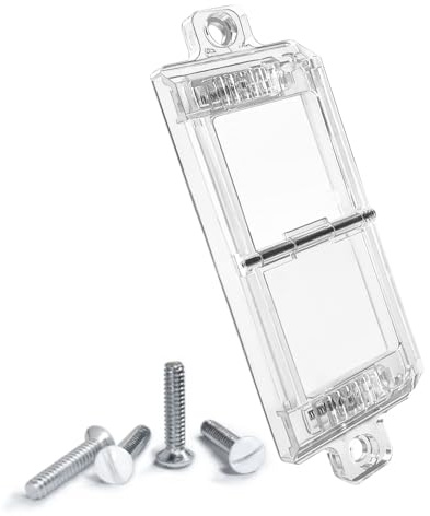 Rocker Light Switch Guard, ILIVABLE Child Proof Switch Plate Cover Guard Protects Your Lights from Being Accidentally Turned On or Off by Children and Adults (Clear,Pack of 2)