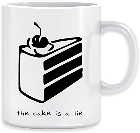 The Cake Is A Lie Tasse Ceramic Mug Cup