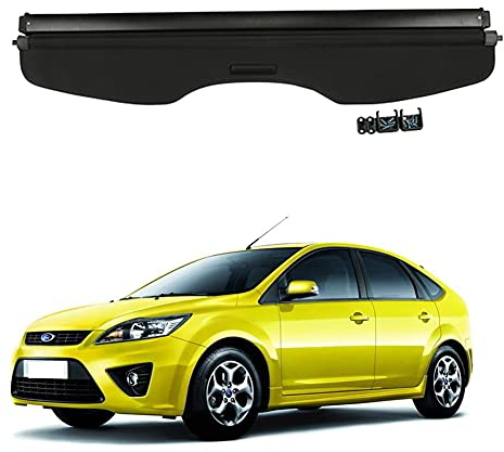 Auto Laderaumabdeckung FüR Ford Focus Hatchback 2005-2010 Kofferraum Abdeckung Rollo Einziehbar Kofferraumabdeckung Hutablage Zum Schutz Der PrivatsphäRe Cargo Cover