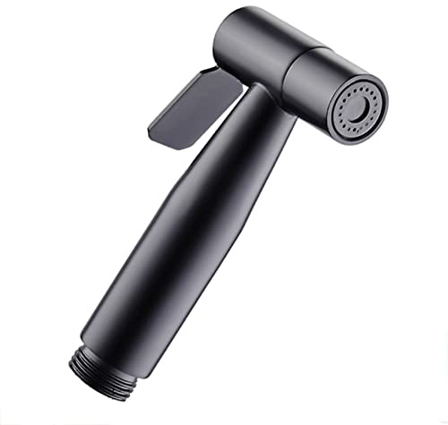 wc pulvérisateur noir bidet wc noir douchette camping car Noir de pommeau de douche de toilette de pulvérisateur en acier inoxydable pour le nettoyage personnel d'hygiène,Noir A