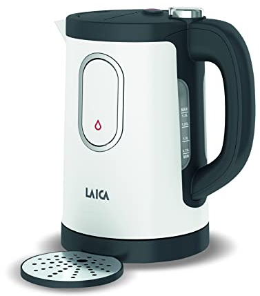 Bollitore elettrico LAICA Dual Flo - Erogatore di acqua calda a bollitura rapida da una tazza - Capacità 1,5 l - Bevande calde in meno di 60 secondi