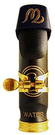 Theo Wanne Water Alto Saxophone Mouthpiece - Versatile Traditional sound - Great for All Styles - Small-Chamber & Throat – Black A.R.T - Hard Rubber