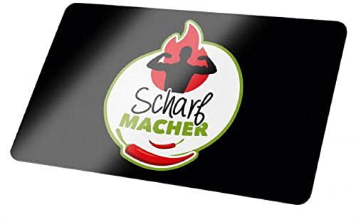 Gilde - 50599 - Frühstücksbrettchen, Scharfmacher, Resopal, 23,5cm x 14,5cm, schwarz