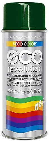 Fahrzeugteile Hoffmann Deco Color ECO Lackspray glänzend oder matt 400ml nach RAL freie Farbauswahl (1 Dose ECO RAL 6005 Moosgrün Glanz)