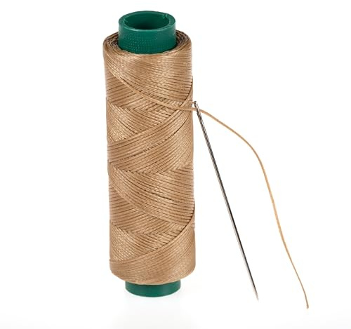 Shelver Fil ciré en 30 couleurs, fil solide de 1 mm pour cuir, tissus lourds, tissus d'ameublement, chaussures, sacs, réparations, bricolage