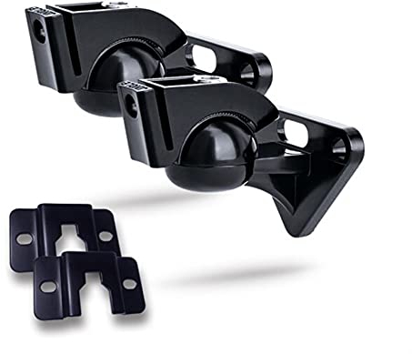 Lautsprecherständer 1 Paar (2 Stück) Universal-Wandhalterungsständer aus R5-Zinklegierung, Surround-Lautsprecherhalterung, drehbarer, neig- und schwenkbarer Lautsprecheraufhänger, Belastung 5 kg, Laut