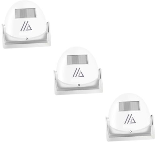 Hemobllo 3pcs Security Doorbell Wireless Battery Infrared Sensor Modes Smart Home Welcome Door Bell for Home