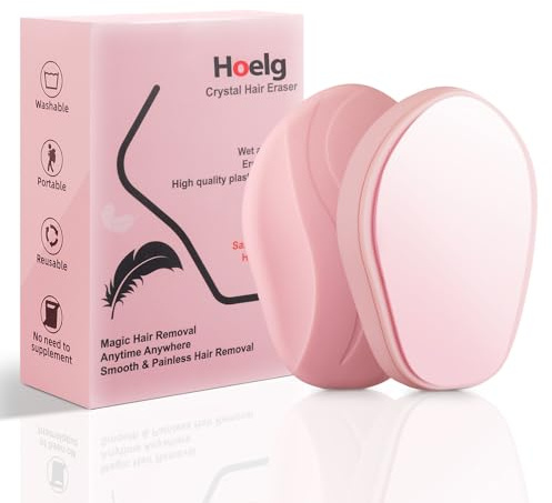 Depiladora Cristal, Hoelg Borrador de Pelo de Cristal, Herramienta de depilación de Belleza Corporal Reutilizable, depiladora Segura sin Dolor para Hombres y Mujeres