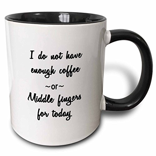 Tazze Di Caffè Colorate Tazza Da Caffe 330Ml, I Do Not Have Enough Coffee Or Middle Fingers For Ceramica Mugs Particolari Per Donna Compleanno Festa Della Mamma