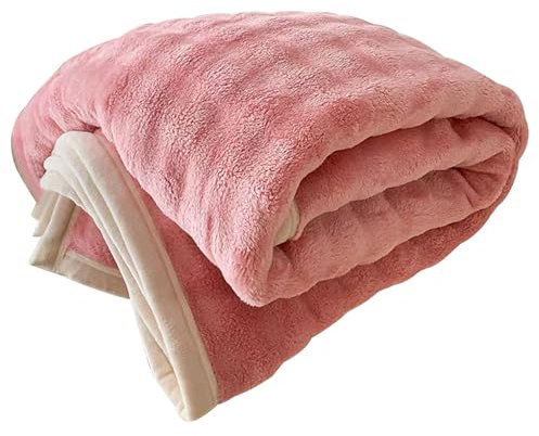 LLHCF Manta de peluche de imitación suave y transpirable para uso en casa, oficina o al aire libre