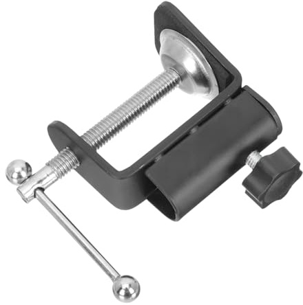 LOLIPPYY Mikrofonhalter Tischhalterung Mikrofonklemme Schutzschraube Kratzfest für PC Mikrofonarm Ersatzclips Geeignet für Schule und Veranstaltungen
