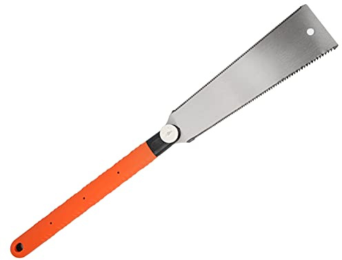 CHICIRIS Eficiente Herramienta Manual de Sierra Manual para Carpintería con Dientes de Dos Caras y Largo con de Goma Antideslizante, Perilla Desmontable y Paleta/ala Reemplazable, Sierra para