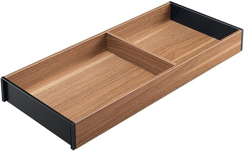 Blum Bundle AMBIA-LINE Schubladen-Organizer in hochwertigem Holzdekor | 47×20×5 cm | Tennessee Nuss + AMBIA-LINE Folienschneider | 2-in-1 Cutter für Frischhalte- & Alufolie bis Ø46 mm