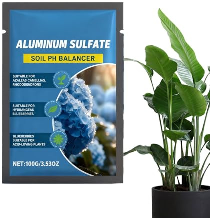 Hydrangea Blue Fertiliser - Acid Fertilizer, Aluminum Sulfate, Enhanced Soil Amendments, for Home Garden Outdoor Pond Beginner Family Friends