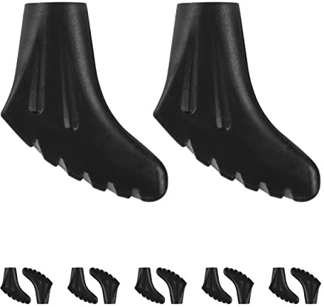 Nordic Walking - Trekking Pads - 12 Stück / 6 Paar - für alle gängigen Modelle - Gelände und Asphalt - Pads für Nordic Walking Stöcke