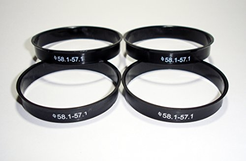 Centradores 4 LLANTA 58.1-57.1 Aros para Llantas Originales Alfa Romeo FIAT Lancia