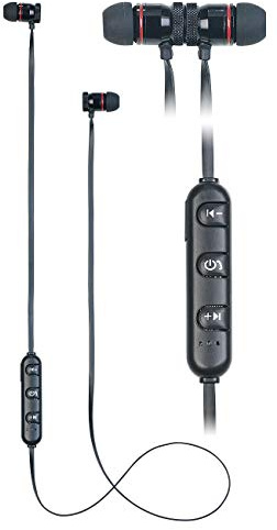 PEARL Kopfhörer, Bluetooth: In-Ear-Stereo-Headset SH-30 v2 mit Bluetooth 5 und Magnet-Verschluss (in Ear Kopfhörer, Headphones, Freisprecheinrichtung)