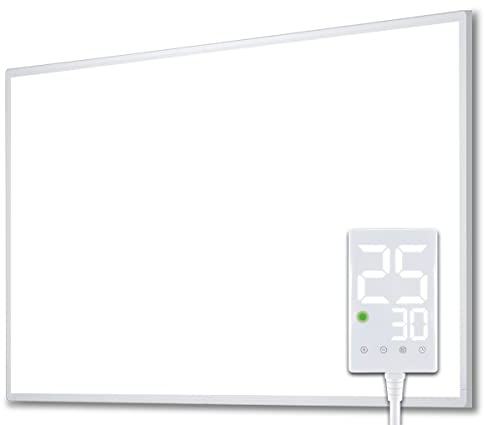 Heidenfeld Infrarotheizung HF-HP100-3 | 𝟭𝟬 𝐉𝐀𝐇𝐑𝐄 𝐆𝐀𝐑𝐀𝐍𝐓𝐈𝐄 - 600 Watt - Bis 16 m² - Infrarot Heizkörper - Elektroheizung mit Thermostat - Überhitzungsschutz (HF-HP100-3 600 Watt)