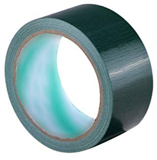 Cinta de tela de la cinta aislante de la moqueta cintas impermeables de alta viscosidad del adhesivo de la cinta multicolor DIY Decoración verde oscuro 50MM, 10M