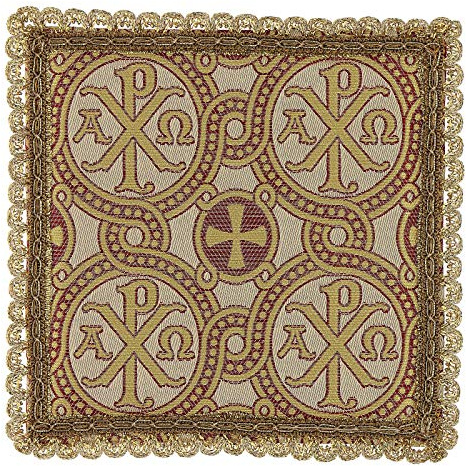Holyart Altar linens: Pall for chalice in brocade fabric