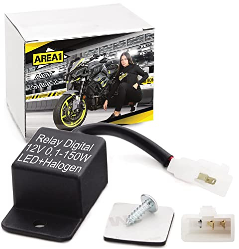 Area1 LED Blinkerrelais Blinkgeber lastunabhängig/digital kompatibel mit Yamaha MT07 MT09 Tracer MT10 MT125 MT03 FZS FZ1 FZ6 FZ8 Fazer YZF R125 YZF-R1 R6 YZF R7 SZR TDR YZ XSR YBR WR SRX XT TDM Tenere