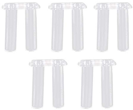 Zwindy 200 pcs Clear Plastic Eyeglasses Plug,5 Types Eyeglass Repair Fixing Tool for Rimless Glasses Fixing Accessories Tools(1.4/1.5/1.6/1.8/2.0mm).