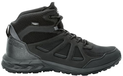 Jack Wolfskin Herren Woodland 2 Texapore MID M Wanderschuh, Black, 45.5 EU