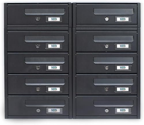 MILLE Cassetta postale condominiale 10 posto cm 60x17x54 H h-Modello Modular-Condominium Mailbox 10 places cm 60x17x54 H-Modular Model