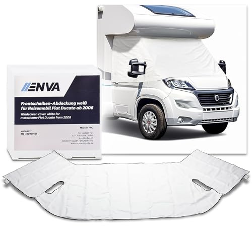 ENVA MADE FOR QUALITY Frontscheiben Abdeckung weiß für Reisemobil FIAT Ducato ab 2006