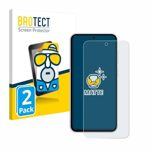 BROTECT Schutzfolie für Samsung Galaxy S23 FE | 2 Stück Entspiegelnder Displayschutz Made in Germany Matte Displayschutz-Folie Anti-Reflex Anti-Fingerprint Einfache Montage