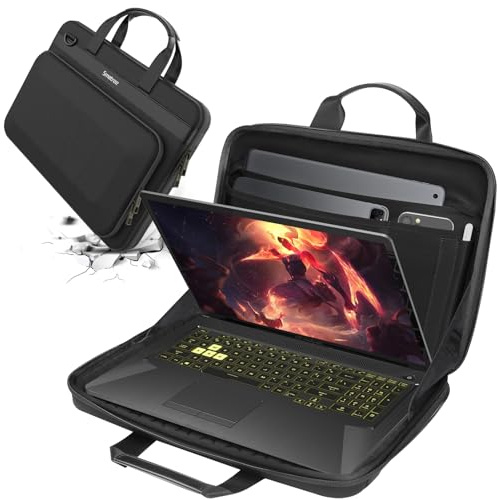 Smatree 17-18 Zoll Laptop Hartschale Aktentasche, Tragetasche Kompatibel für 18 Zoll Razer Blade 18 Gaming Laptop, 17,3 Zoll Lenovo Legion 5 Gaming Laptop Tasche