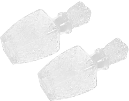 OKUMEYR Glasweinflaschen mit Deckel 250ml aus Dickwandigem Glas 2 Stück Elegante und Praktische Transparente Weinflaschen für Stilvolle Verpackung und Trinkwein
