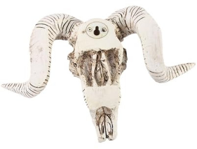 ABOOFAN Sheep Horn Model Pendant Resin Craft Wall Hanging Horn Decoration for Home Bar Cafe Decorative Ornament