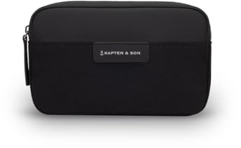 Kapten & Son Chest Bag Habo All Black | Unisex | Minimalistische funktionale 0,8 L Crossbody Bag | Für Fashion Lover, ideal für Reisen | Vegan & Wasserabweisend | Praktisches Außenfach & Innenfächer