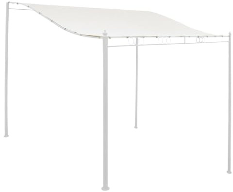 Toldo de repuesto de lona impermeable 300D rectangular de 3 x 2,6 m, cubierta de pérgola, toldo de protección solar para exteriores (no incluye tubos ni soportes)