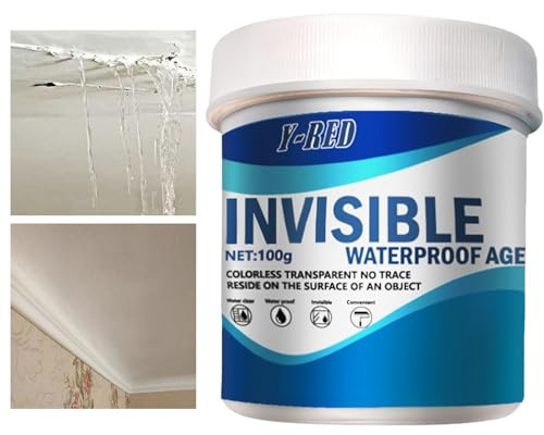 Revestimiento impermeable transparente, agente impermeable invisible - Protección duradera 100g Pegamento de unión fuerte Recubrimiento transparente - Sellador impermeabilizante multiusos,