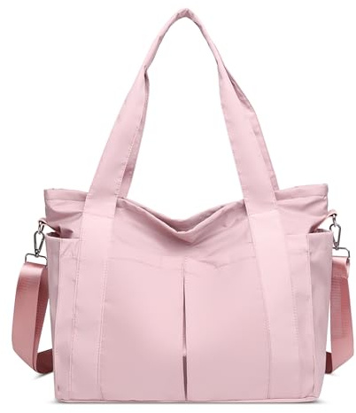DEEVORCA Borse a Spalla da Donna Moda Semplice Borse Tote Da Signora Tasche Multiple Tracolla Rimovibile Borse a Mano Concerti Pendolare Quotidiano Borse messenger Impermeabile Nylon Rosa