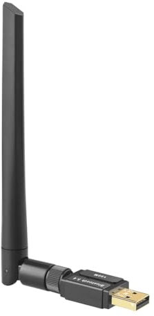 Louttary - Adaptador Bluetooth 5.4 (150 m, controlador gratuito, adaptador de dongle Bluetooth, USB para PC, ratón, teclado receptor de audio