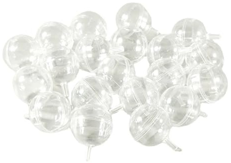20 Stück transparente Schokoladenstrauß-Halter, rund, für Süßigkeiten, Trüffel, Pralinenschachtel für Hochzeit, Valentinstag, Geburtstag