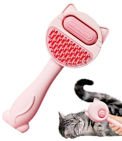 Pet Grooming Comb, Cat Hair Remover Comb, Cat Grooming Brush Cat Hair Removal Brush with Aquarium | Massage Grooming Brush with Water Tank for Small and Medium Dogs, Pets