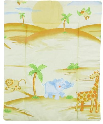 Baby Delux Wickelauflage Wickelunterlage 60x75 cm 75x70 cm weiche Wickeltischauflage Baumwolle wasserdicht waschbar (Safari, 75x70)