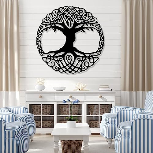Metall-Wandation mit Lebensbaum, Metall-Wandkunst, Metall-Wandskulptur, große Baum, Wandbehang für das Wohn